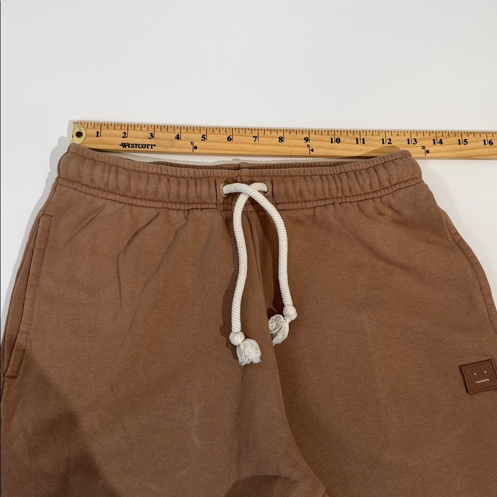 Acne Studios Sweat Shorts Size XXS Light Tan Brown 100% Organic Cotton Like New - Picture 5 of 9